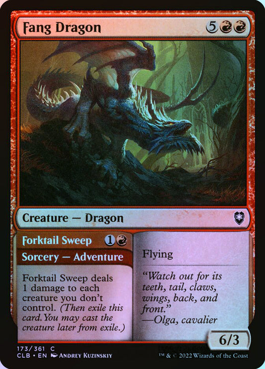 Fang Dragon // Forktail Sweep - Foil