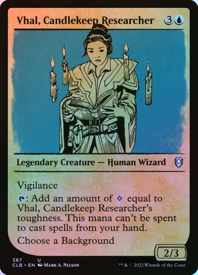 Vhal, Candlekeep Researcher (Showcase) - Foil