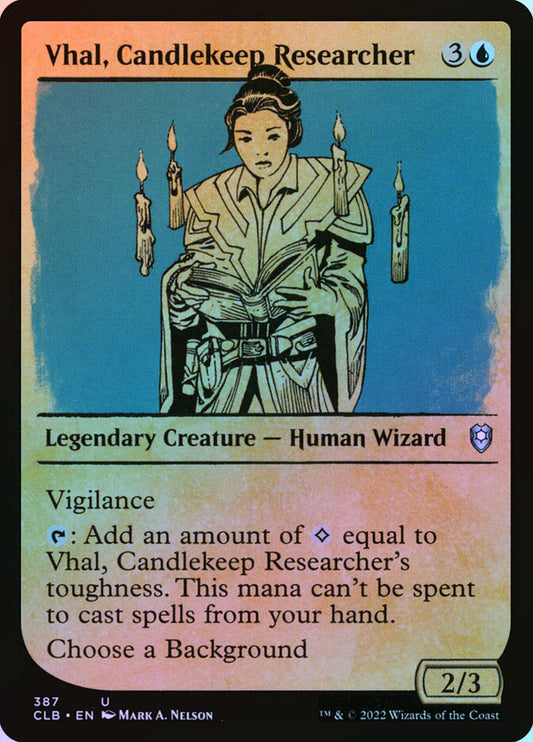 Vhal, Candlekeep Researcher (Showcase) - Foil