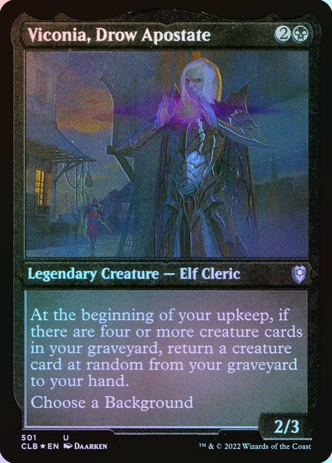 Viconia, Drow Apostate - Foil Etched