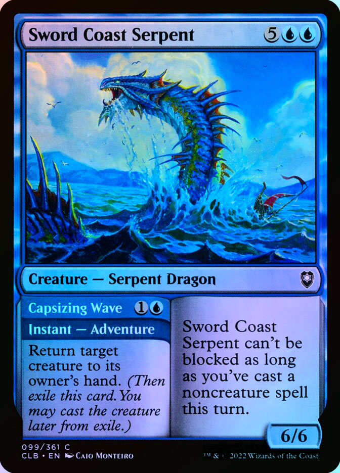 Sword Coast Serpent // Capsizing Wave - Foil