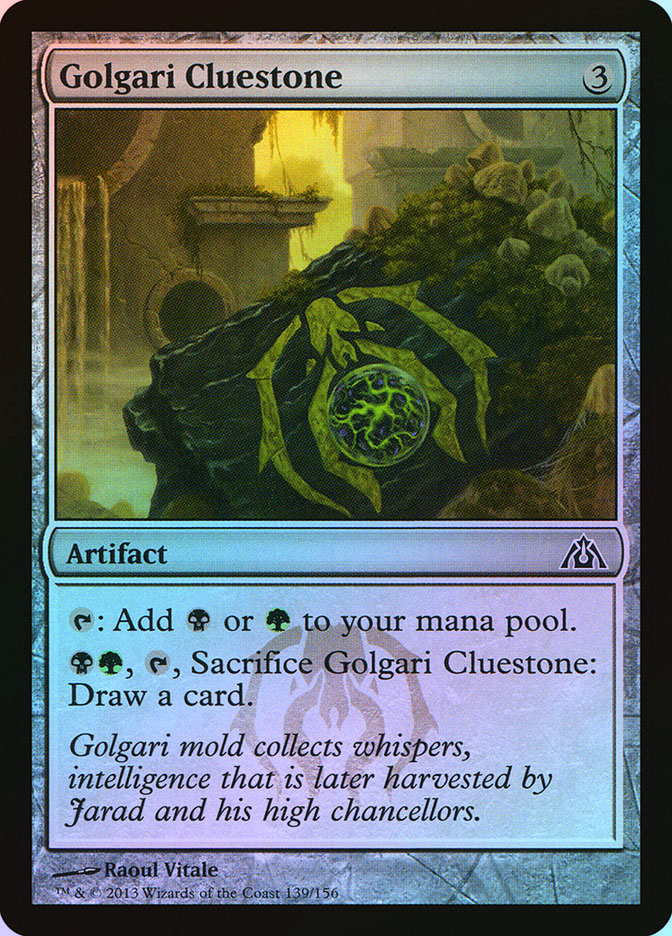 Golgari Cluestone - Foil