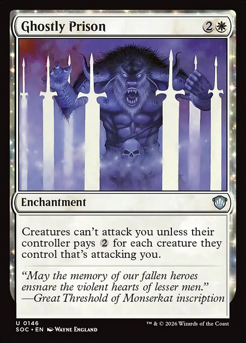 Ghostly Prison - Secrets of Strixhaven Commander