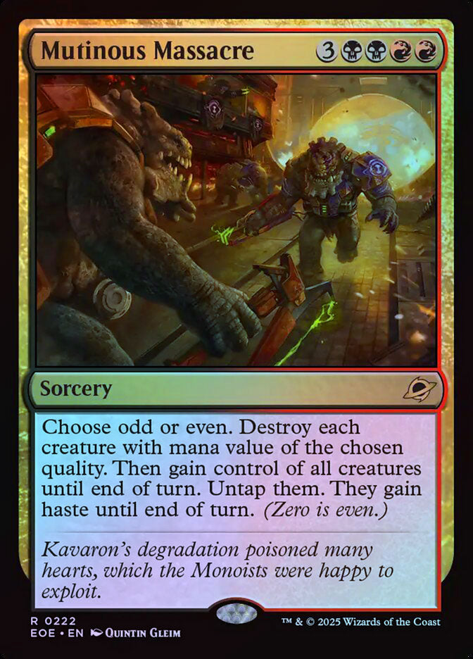 Mutinous Massacre - Foil