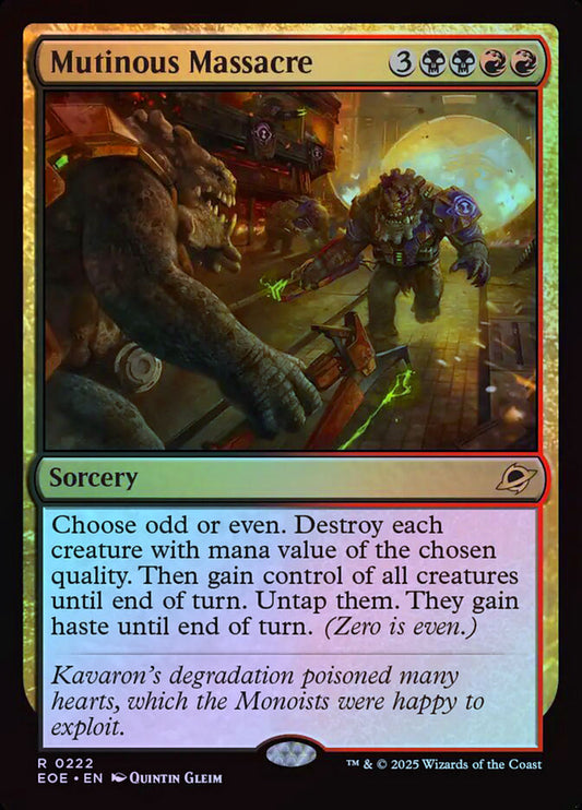 Mutinous Massacre - Foil