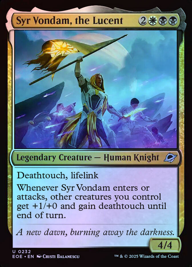Syr Vondam, the Lucent - Foil