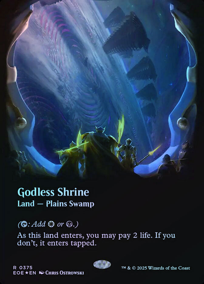 Godless Shrine (375) (Borderless) - Galaxy Foil