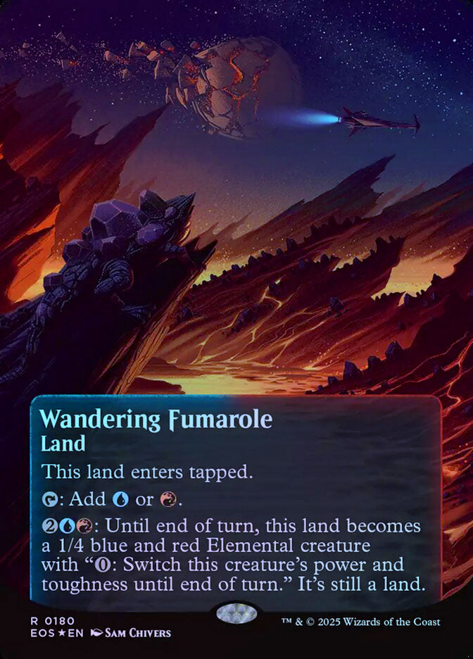Wandering Fumarole (180) (Borderless) - Galaxy Foil