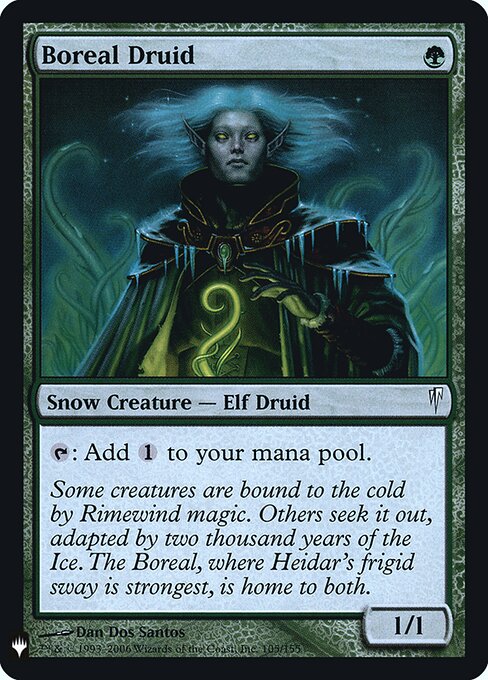Boreal Druid - The List