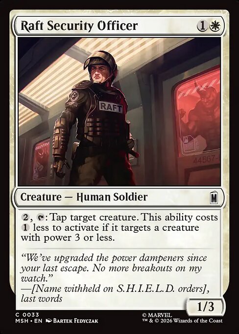 Raft Security Officer - Marvel Super Heroes