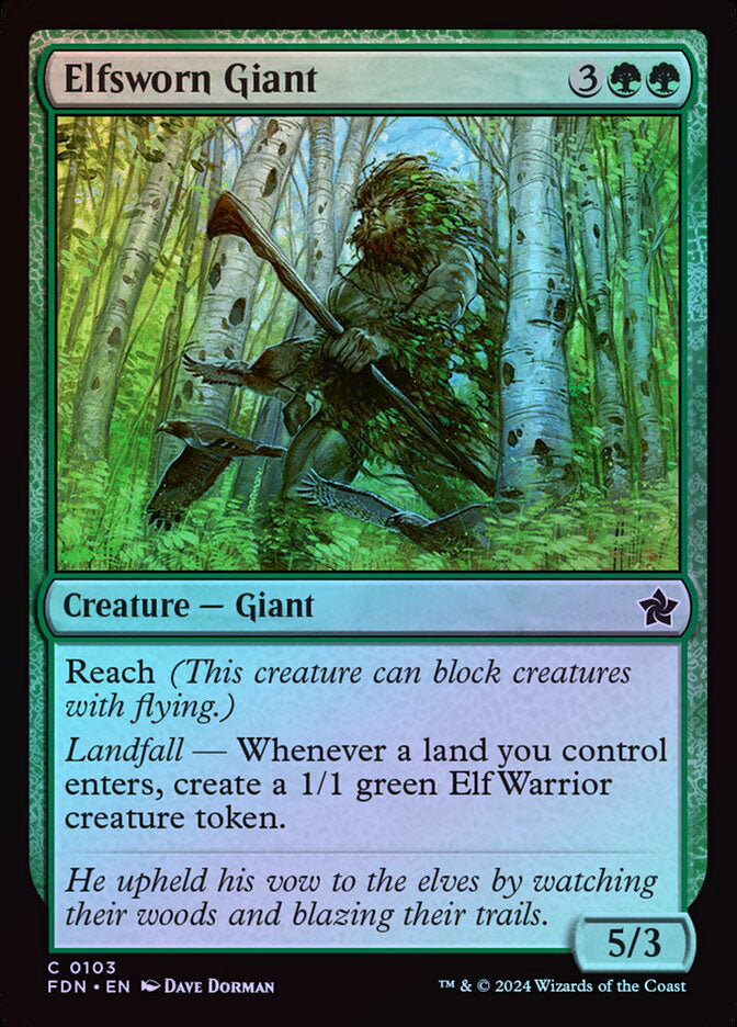 Elfsworn Giant - Foil