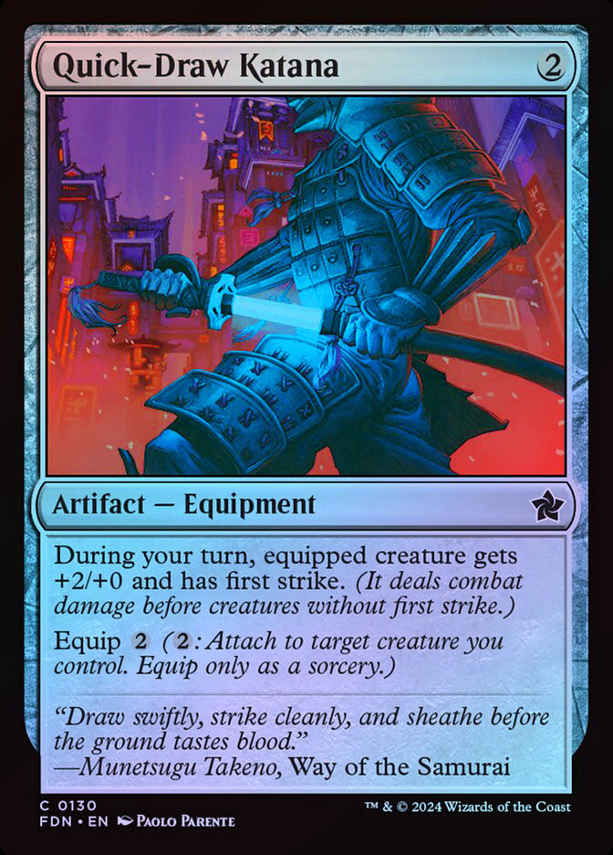 Quick-Draw Katana - Foil