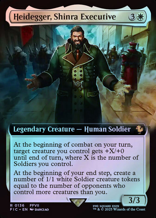 Heidegger, Shinra Executive (Extended Art) - Foil
