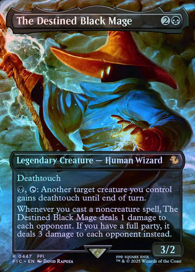The Destined Black Mage (Borderless) - Foil
