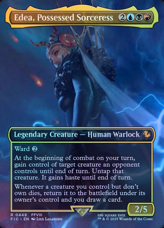 Edea, Possessed Sorceress (Borderless) - Foil