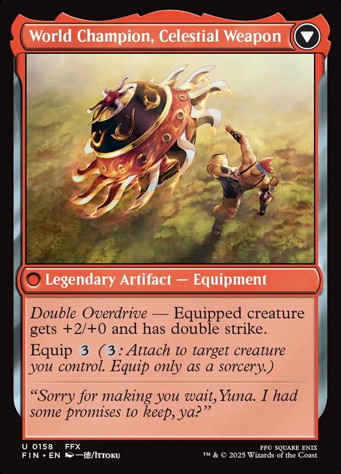 World Champion, Celestial Weapon