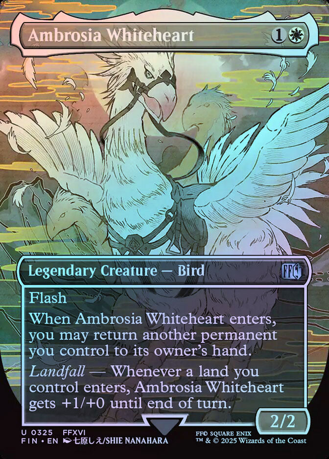 Ambrosia Whiteheart (Borderless) - Foil