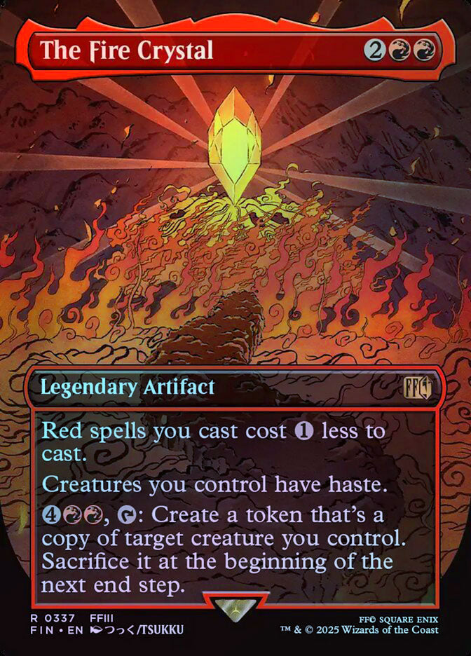 The Fire Crystal (Borderless) - Foil