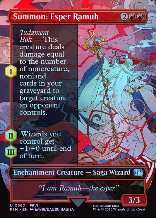 Summon: Esper Ramuh (Borderless) - Foil