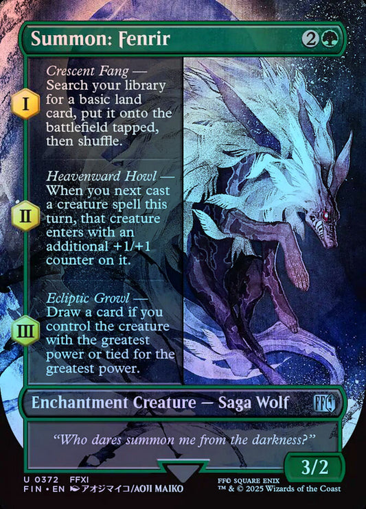 Summon: Fenrir (Borderless) - Foil