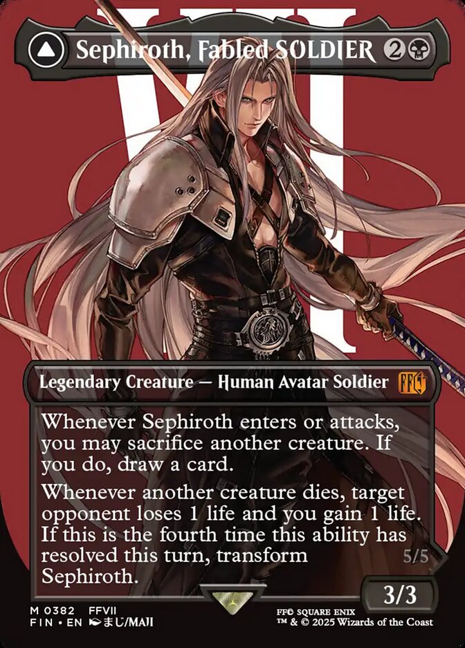 Sephiroth, Fabled SOLDIER (Borderless)