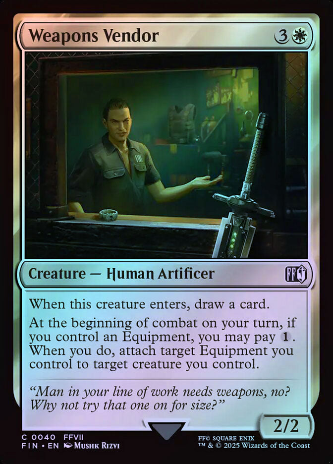 Weapons Vendor - Foil