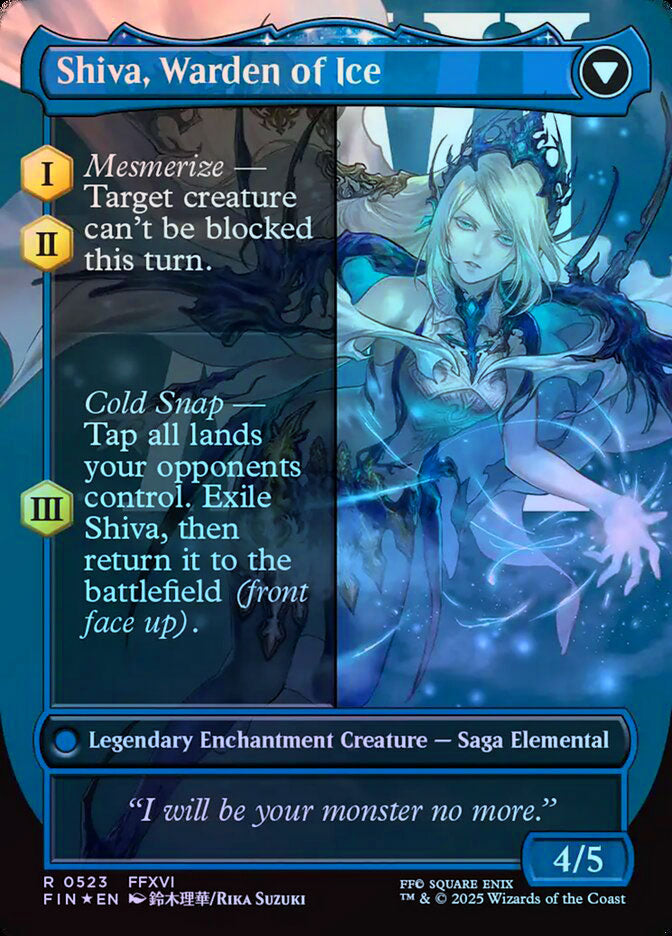 Shiva, Warden of Ice (Borderless) - Surge Foil