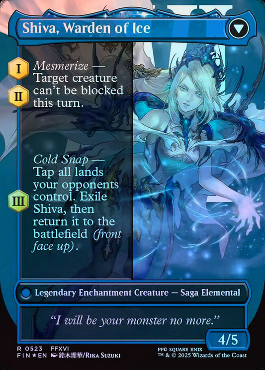 Shiva, Warden of Ice (Borderless) - Surge Foil