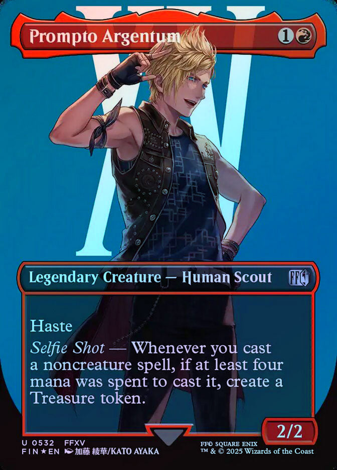 Prompto Argentum (Borderless) - Surge Foil