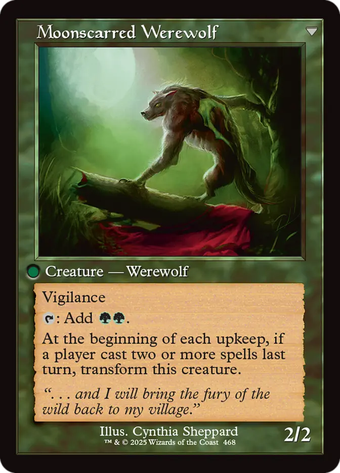 Moonscarred Werewolf (Retro Frame)