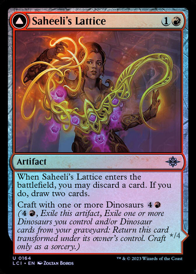 Saheeli's Lattice // Mastercraft Raptor - Foil