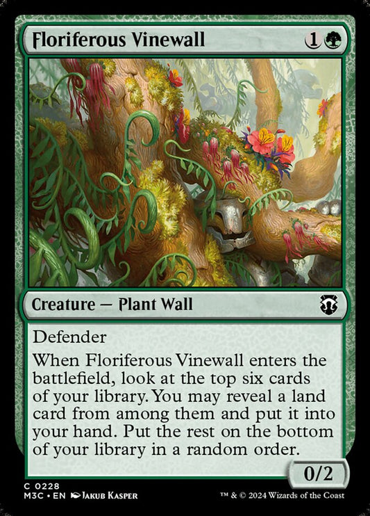 Floriferous Vinewall