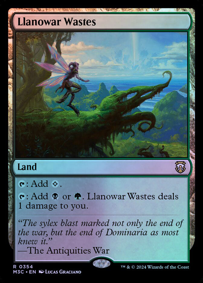 Llanowar Wastes - Ripple Foil