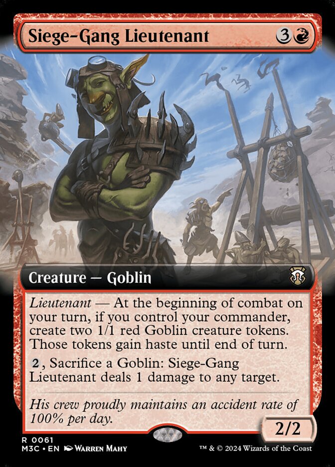 Siege-Gang Lieutenant (Extended Art)