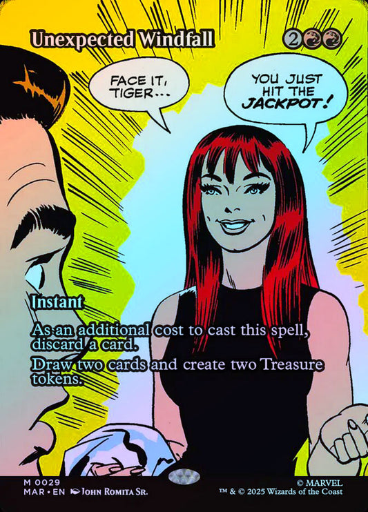 Unexpected Windfall (029) (Borderless) - Foil