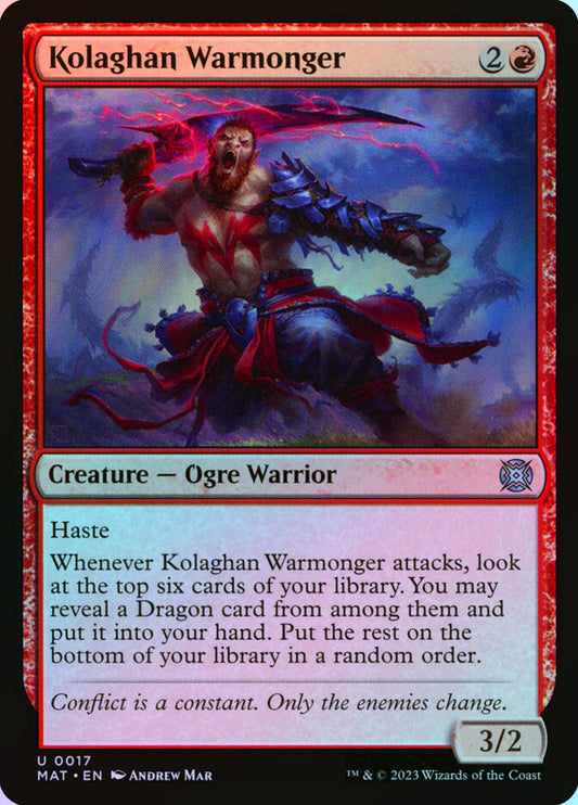 Kolaghan Warmonger - Foil