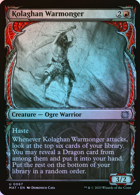Kolaghan Warmonger (Showcase) - Foil