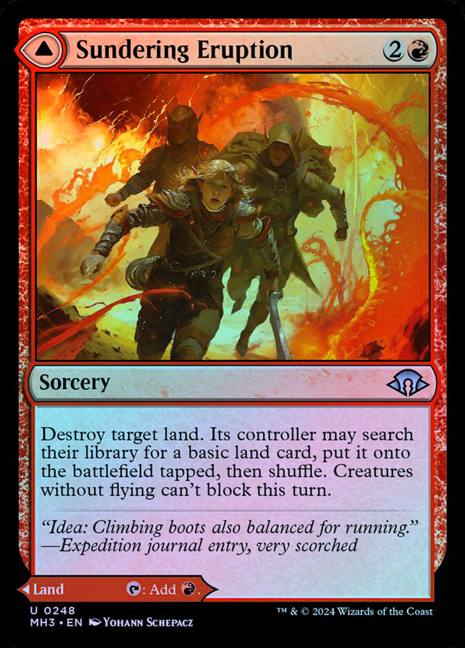 Sundering Eruption - Foil