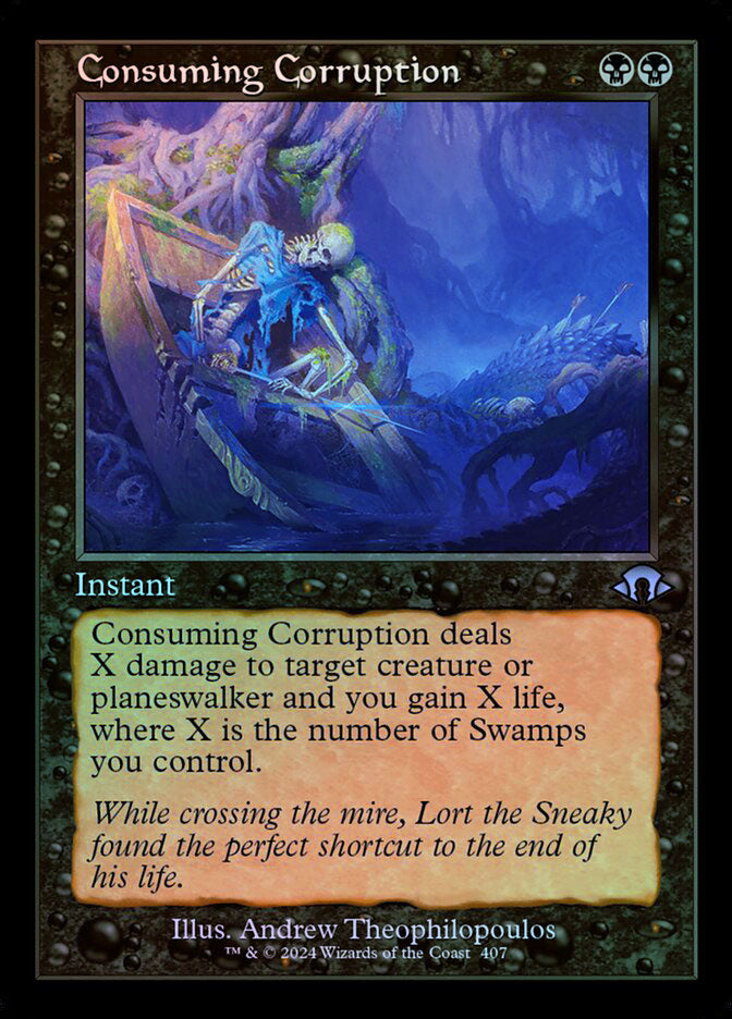 Consuming Corruption - Retro Frame - Foil