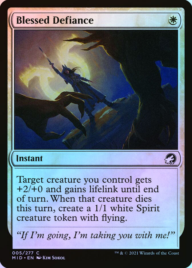 Blessed Defiance - Foil
