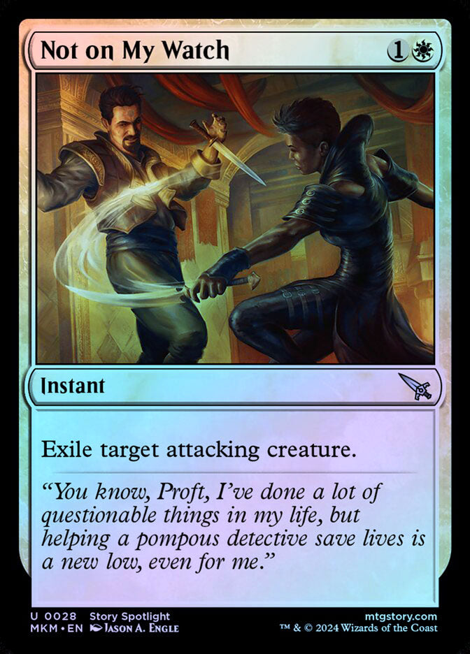 Not on My Watch - Foil