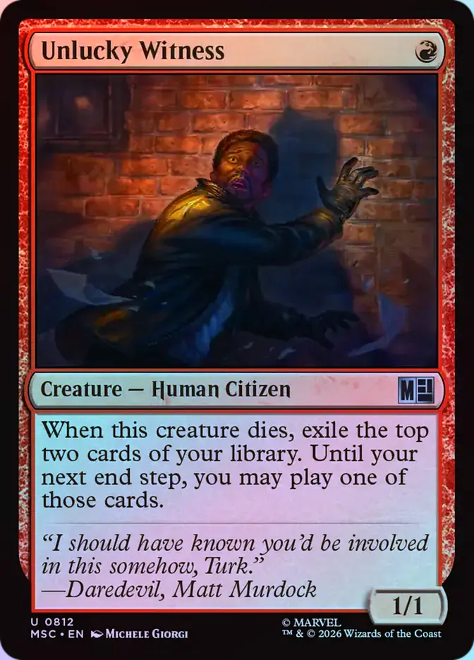 Unlucky Witness - Foil