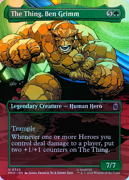 The Thing, Ben Grimm (Borderless) - Foil