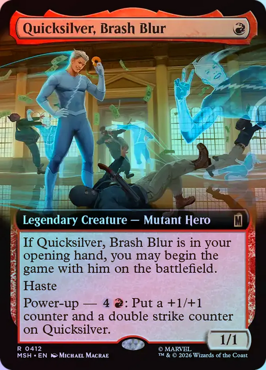 Quicksilver, Brash Blur (Extended Art) - Foil