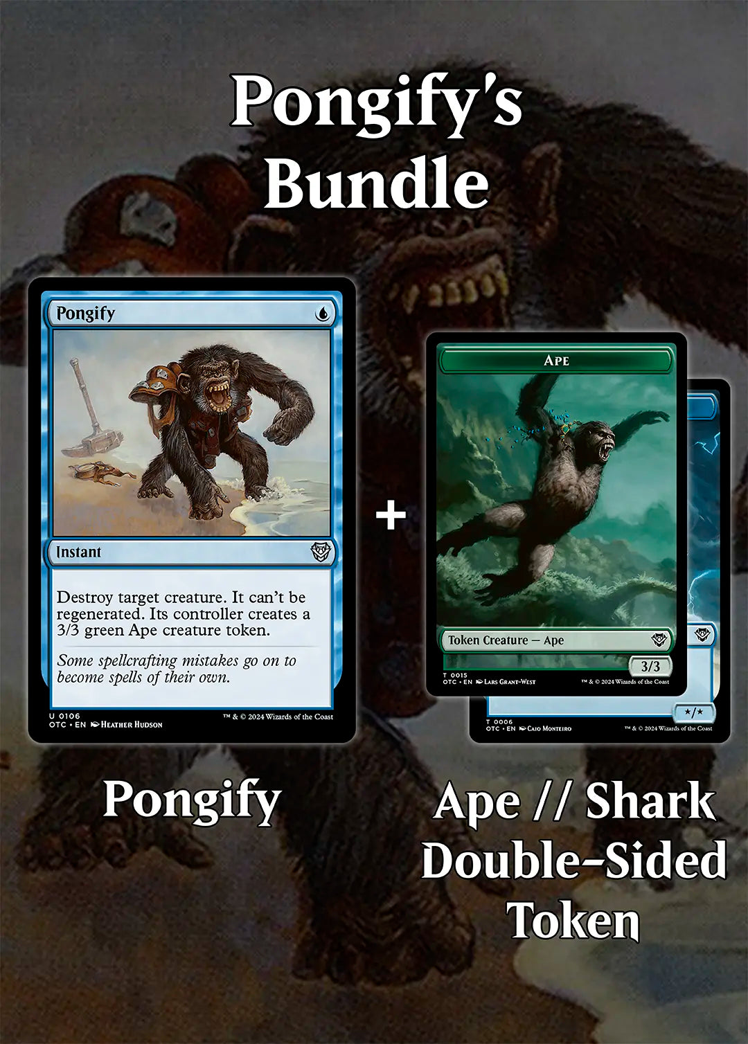 Pongify's Bundle + Ape // Shark Double-Sided Token