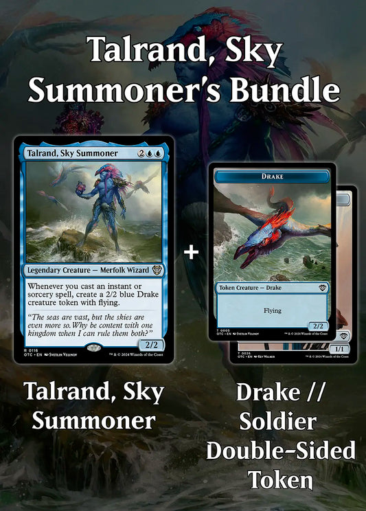 Talrand, Sky Summoner's Bundle + Drake // Soldier Double-sided Token