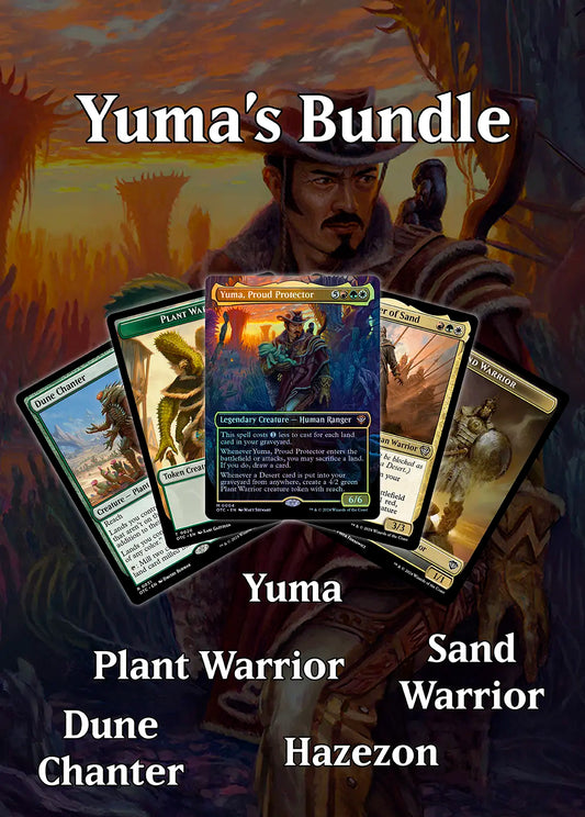 MTG Yuma's Bundle - Yuma, Proud Protector Dune Chanter Hazezon Plant & Sand Warrior