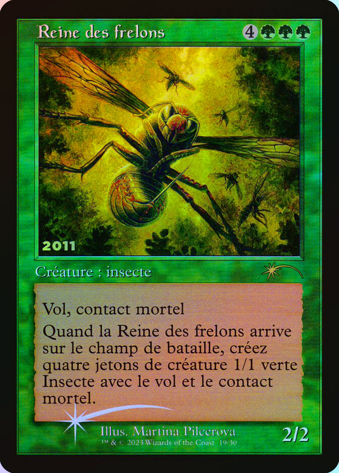 Hornet Queen - Reine des frelons - Retro Frame - Foil