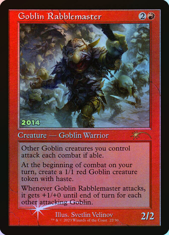Goblin Rabblemaster - Retro Frame - Foil