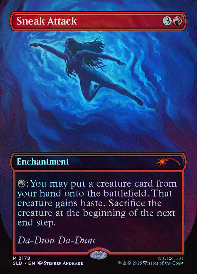 Sneak Attack (Borderless) - Rainbow Foil